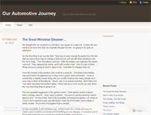 Tablet Screenshot of ourautomotivejourney.wordpress.com