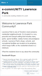 Mobile Screenshot of ecommunitylawrencepark.wordpress.com