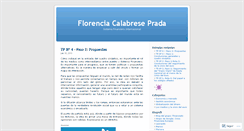 Desktop Screenshot of calabresepradaflorencia153161.wordpress.com