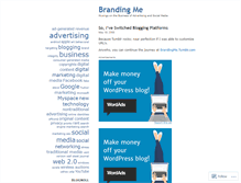 Tablet Screenshot of brandingme.wordpress.com