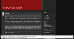 Desktop Screenshot of eltoroespollo.wordpress.com