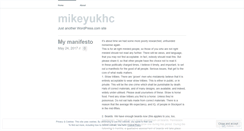 Desktop Screenshot of mikeyukhc.wordpress.com