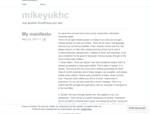 Tablet Screenshot of mikeyukhc.wordpress.com