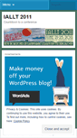 Mobile Screenshot of iallt2011.wordpress.com