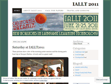 Tablet Screenshot of iallt2011.wordpress.com