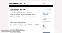 Desktop Screenshot of pillsburydoughboyfun.wordpress.com