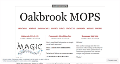 Desktop Screenshot of oakbrookmops.wordpress.com