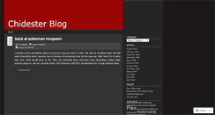 Desktop Screenshot of chidester.wordpress.com