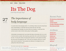 Tablet Screenshot of dosdoggies.wordpress.com