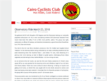 Tablet Screenshot of cairocyclists.wordpress.com