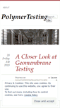 Mobile Screenshot of polymertesting.wordpress.com