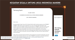 Desktop Screenshot of ksuindonesiamandiri.wordpress.com