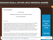 Tablet Screenshot of ksuindonesiamandiri.wordpress.com