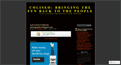 Desktop Screenshot of coliseo.wordpress.com