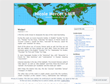 Tablet Screenshot of nicolemercer.wordpress.com