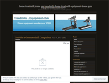 Tablet Screenshot of hometreadmill.wordpress.com