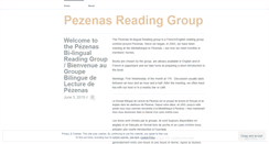 Desktop Screenshot of pezenasreadinggroup.wordpress.com