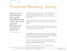 Tablet Screenshot of pezenasreadinggroup.wordpress.com