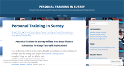 Desktop Screenshot of personaltraininginsurrey.wordpress.com