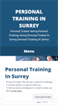 Mobile Screenshot of personaltraininginsurrey.wordpress.com