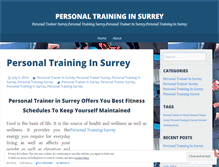 Tablet Screenshot of personaltraininginsurrey.wordpress.com