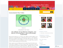 Tablet Screenshot of conocimientoparatodos.wordpress.com