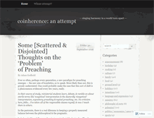 Tablet Screenshot of coinherenceanattempt.wordpress.com