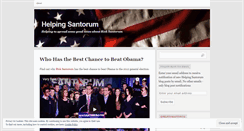 Desktop Screenshot of helpingsantorum.wordpress.com