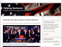 Tablet Screenshot of helpingsantorum.wordpress.com