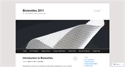 Desktop Screenshot of biotextiles.wordpress.com