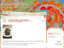 Tablet Screenshot of elainesedibles.wordpress.com