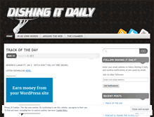 Tablet Screenshot of dishingitdaily.wordpress.com