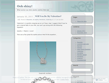Tablet Screenshot of oohshinyjewelry.wordpress.com