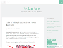 Tablet Screenshot of brokenbase.wordpress.com