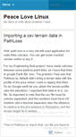Mobile Screenshot of peacelovelinux.wordpress.com