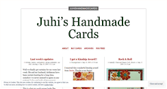 Desktop Screenshot of juhishandmadecards.wordpress.com