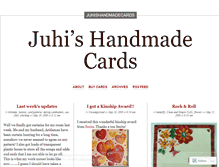 Tablet Screenshot of juhishandmadecards.wordpress.com