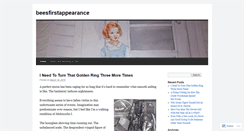 Desktop Screenshot of beesfirstappearance.wordpress.com