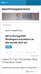 Mobile Screenshot of beesfirstappearance.wordpress.com