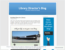 Tablet Screenshot of librarydirector.wordpress.com