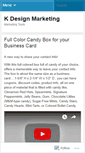 Mobile Screenshot of kdesignmarketing.wordpress.com