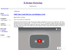 Tablet Screenshot of kdesignmarketing.wordpress.com