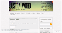Desktop Screenshot of justawordinthegrandstory.wordpress.com