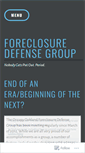 Mobile Screenshot of foreclosuredefensegroup.wordpress.com