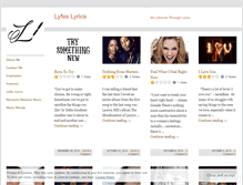 Tablet Screenshot of lyfeslyfe.wordpress.com