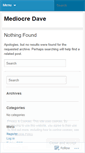 Mobile Screenshot of mediocredave.wordpress.com