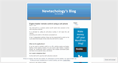 Desktop Screenshot of newtechology.wordpress.com