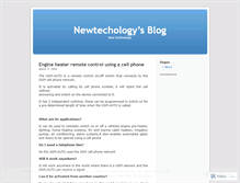 Tablet Screenshot of newtechology.wordpress.com