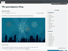 Tablet Screenshot of gnomigames.wordpress.com