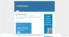 Desktop Screenshot of interfaithmatters.wordpress.com